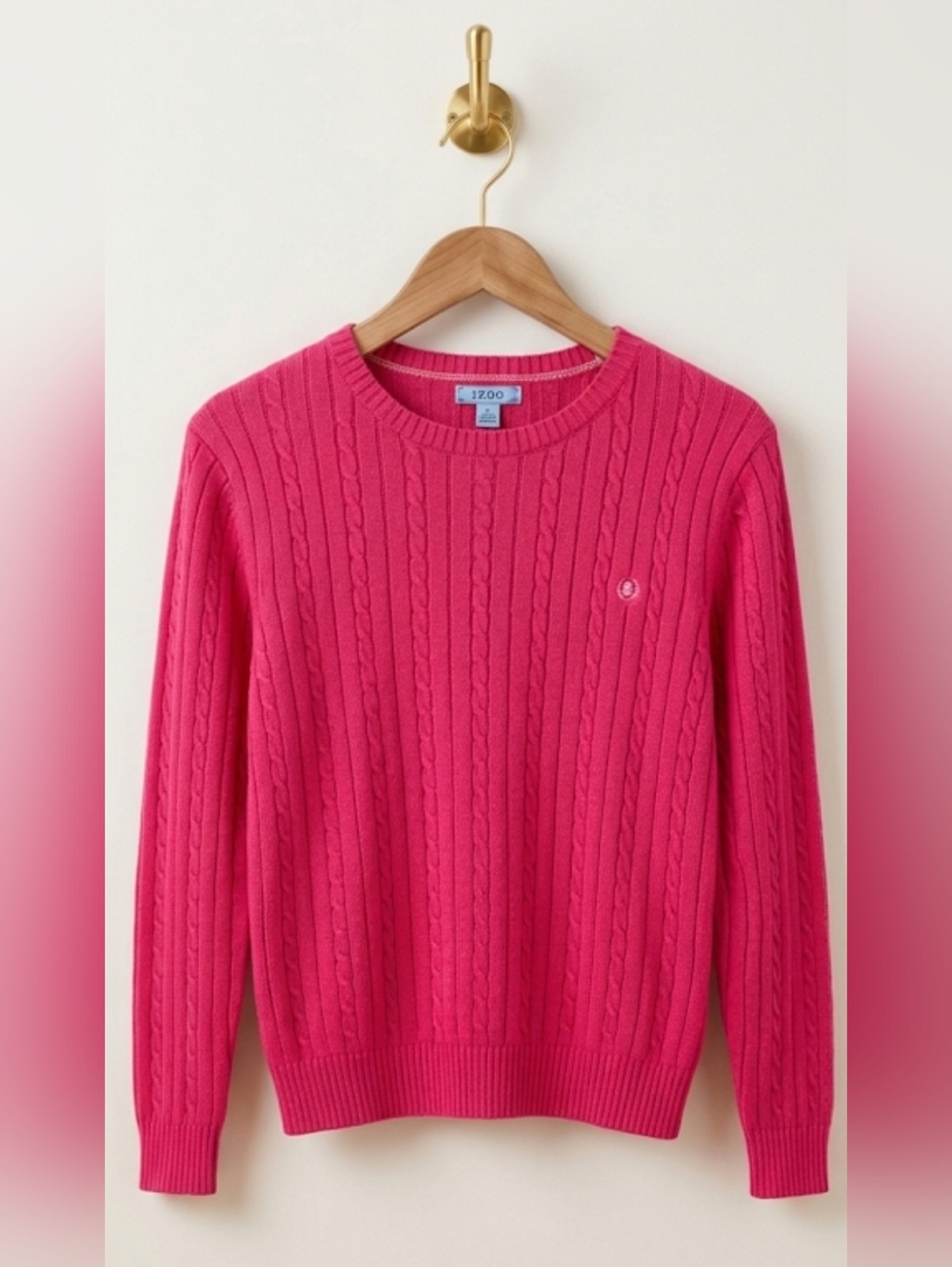 Izod Cable Knit Sweater Large
